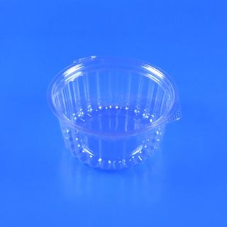 12OZ CLEAR SHOW BOWL WITH HINGED FLAT LID - 50 - SLV