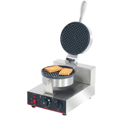 SINGLE PLATE ROUND WAFFLE MAKER - 190MM DIA - TWB-1KW - EACH