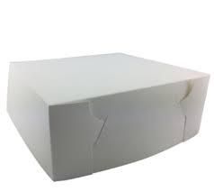 8 X 8 X 4 WHITE CAKE BOX - OPC84 - 100 - PKT