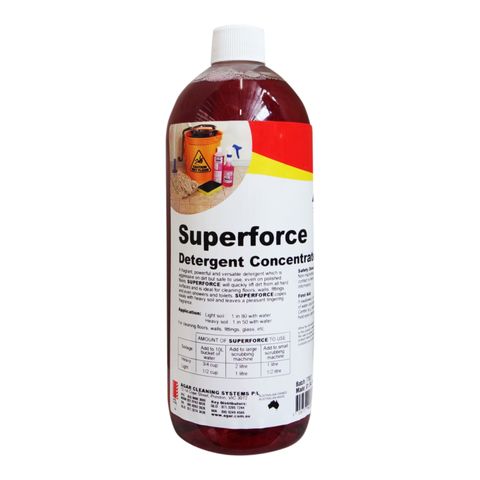 AGAR SUPERFORCE HEAVY DUTY CLEANER, SANITISER & DEODORANT - 1L