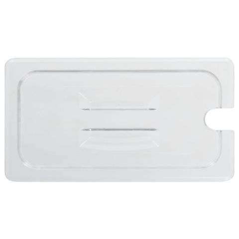 GASTRONORM POLYCARB FOOD COVER CLEAR 1/3 SIZE NOTCHED - 852301 - EACH