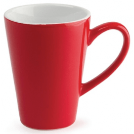 OLYMPIA CAFE 454ML LATTE COFFEE MUG - RED - GK082 - 12 - CARTON