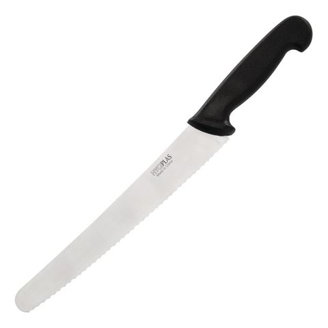 HYGIPLAS SERRATED PASTRY KNIFE 25.5CM ( 10" BLADE ) CF895 - EACH