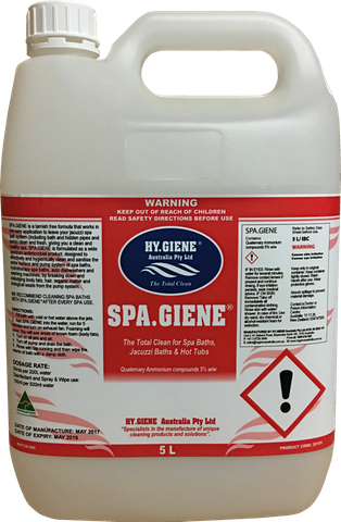 SPA GIENE JACUZZI SPA BATH CLEANER & SANITISER -5L