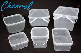 CHANROL 1L TAMPER EVIDENT SQUARE CONTAINER & LID W/HANDLE -100 -CTN