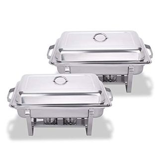 OLYMPIA MILAN CHAFING DISH GN 1/1 S/S TWIN PACK - ( S300 )