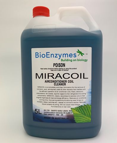 BIOENZYMES MIRACOIL AIR CONDITIONING COIL CLEANER - 5L