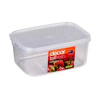 DECOR 1L TELLFRESH OBLONG CONTAINER - 6 - CTN