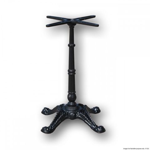 TABLE BASE CAST IRON BLACK - TIGER FEET FOUR LEG ( 560x560MM) - 5013-1 - EACH