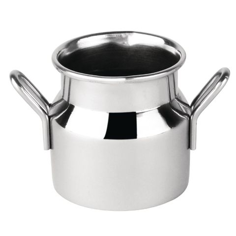 OLYMPIA 60ML MINI MILK CHURN STAINLESS STEEL -EACH