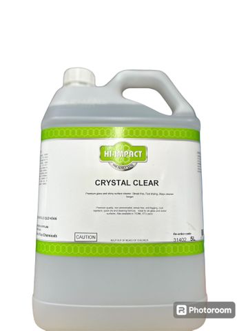 HI - IMPACT CRYSTAL CLEAR GLASS & SURFACE CLEANER - 5L