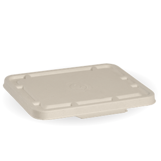 BIOPAK 2 & 3 Compartment BIOCANE LID - Natural - 500 - CTN ( B-LBL-2/3C-N )