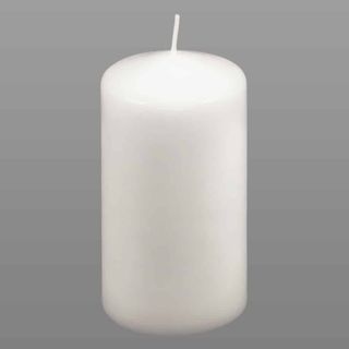 PILLAR CANDLES - WHITE - 3" X 6" ( 170 x 75mm)  - 24 - CTN