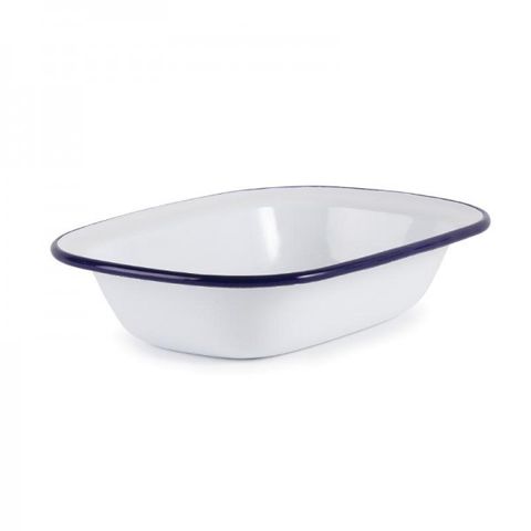 OLYMPIA ENAMEL PIE DISH RECTANGULAR 180 X 135MM - GM511 - 6 - BOX