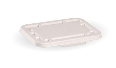 BIOPAK 500 & 600ml BIOCANE BASE LID - white - 500 - CTN ( B-LBL-W-SMALL )