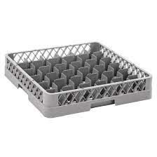 VOGUE GLASS RACK 36 COMPARTMENT 100mm H x 500mm W x 500mm D ( F614 ) - EACH