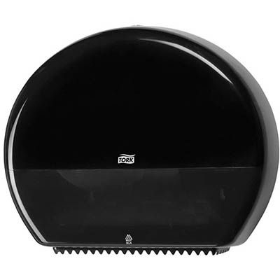 TORK JUMBO TOILET ROLL DISPENSER T1 BLACK - 554038 - EACH
