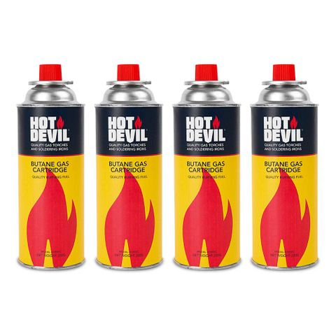 HOT DEVIL BLOW TORCH BUTANE GAS 220G CAN ( HD200C ) - EACH