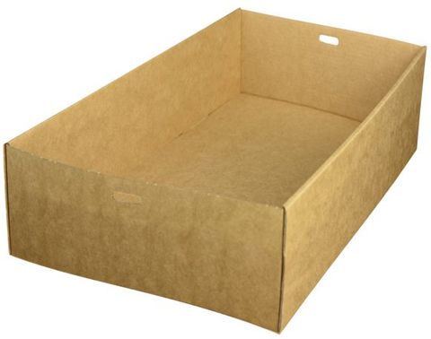PINNACLE BROWN KRAFT CATERING TRAY 1, 255X153X80MM - 100 - CTN ( ECT1 )