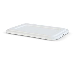 GREENMARK SUGARCANE LID TO SUIT 4 COMPARTMENT TRAY - 247x163x17.6MM ( TR4L ) - 300 - CTN