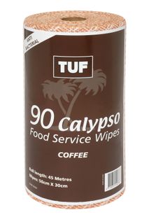 EDCO TUF CALYPSO  H.D. WIPES ROLL - COFFEE - 45MTR -CTN -6