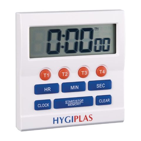 HYGIPLAS BIG DIGIT ELECTRONIC TIMER - 4 TIMER SETTINGS - CF916 - EACH