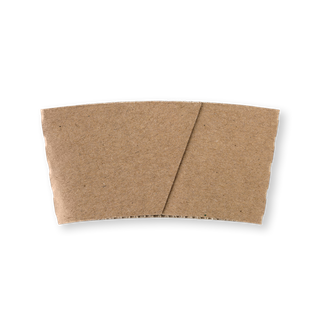 BIOPAK COFFEE CUP KRAFT PAPER SLEEVE - 8oz ( 80mm Dia ) - 1000 ( BCS-8 )