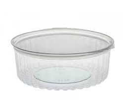 20OZ CLEAR SHOW BOWL WITH HINGED FLAT LID -150