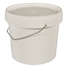 5L WHITE BUCKET & LID -EACH