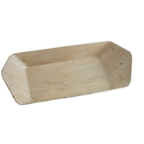 ONE TREE PALM LEAF TRAY RECTANGULAR BOAT 440 X 220MM ( ECOTR44X22R ) - 10 - SLV