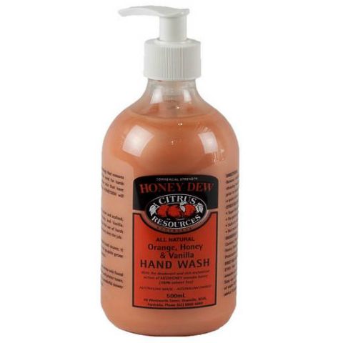 Citrus Resources " HONEYDEW " Orange Honey Vanilla Hand Cleaner  - 500ML X 12 - CTN