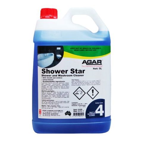 AGAR SHOWER STAR - SHOWER AND WASHROOM CLEANER ( GECA CERTIFIED ) - 5L