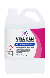 CLEAN PLUS VIRA SAN HOSPITAL GRADE SURFACE SANITISER - 5L ( RTU )