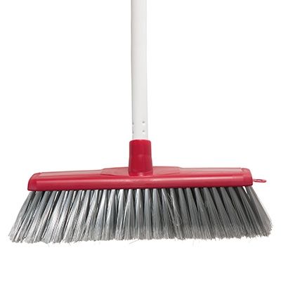 OATES CLASSIC PLUS ULTIMATE INDOOR BROOM WITH HANDLE - RED - (B-10403FR / 164590) (4) -EACH