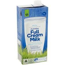 WOOLWORTHS UHT FULL CREAM MILK 1L