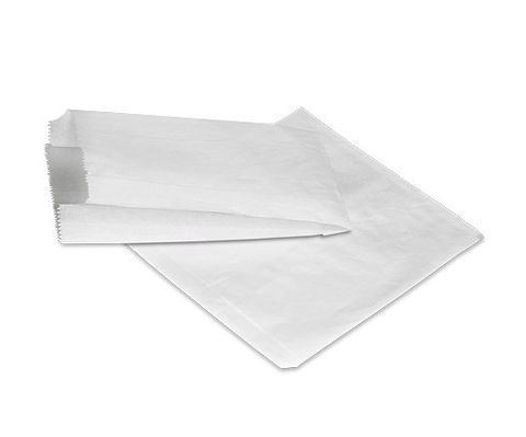 WHITE 2W FLAT PAPER BAG 200 X 200 MM ( PT ) - 2W - 500 - PKT ( 2 SQUARE )