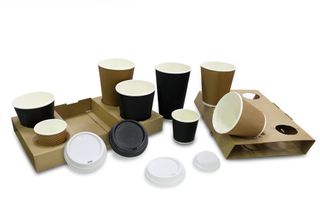 LOCKEY CARDBOARD 4 CUP DRINK HOLDER / CARRY TRAY - 100 - CTN