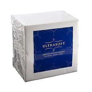 CAPRICE ULTRASOFT WHITE DINNER QUILTED GT FOLD NAPKIN - 1000 -CTN