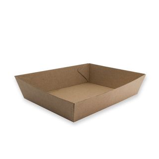 FUTURE FRIENDLY KRAFT CORRUGATED BOARD OPEN TRAY # 3 - 180 x 134 x 45mm - PBT3 - 300 - CTN