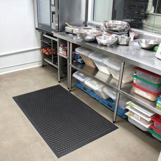 CUSHION EASE 850mm X 2700mm BLACK NITRILE RUBBER SAFETY MAT - EACH ( SPECIAL ORDER PRODUCT )