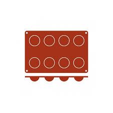FRENTI SILICON MOULD BOLA, 8-CUP 30ML - EACH - 54604