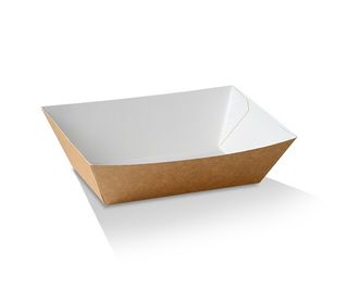 GREENMARK BROWN & WHITE CARDBOARD TRAY # 3 140X85X40MM ( BT3 ) - 500 - CTN