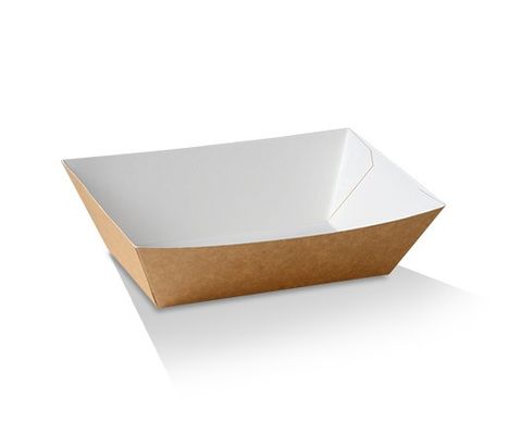 GREENMARK BROWN & WHITE CARDBOARD TRAY # 3 140X85X40MM ( BT3 ) - 500 - CTN