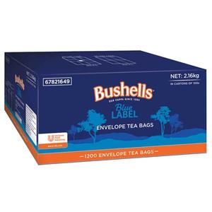 BUSHELLS BLUE LABEL ENVELOPED TEA CUP BAGS  - 1200 -CTN ( 67821649 )