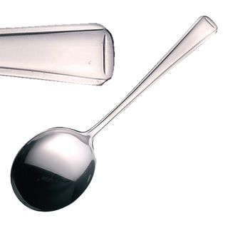 OLYMPIA HARLEY SOUP SPOON S/STEEL ( D696 ) - DOZEN