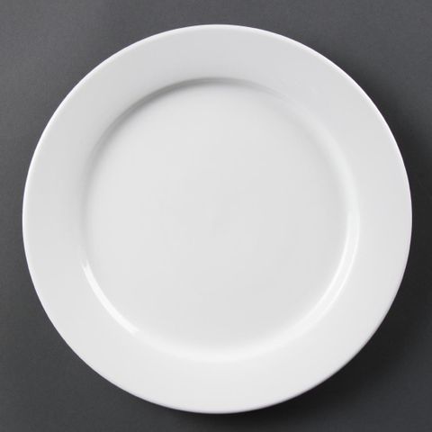 OLYMPIA WHITEWARE WIDE RIMMED PLATES 280MM ( CB482 ) - 6 - CTN