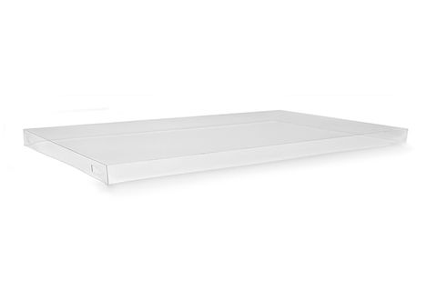 GREENMARK CATERING TRAY CLEAR LID - LARGE, 583 X 275 X 30MM - 50 - CTN ( CTLL )