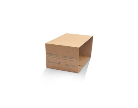 GREENMARK BROWN CATERING TRAY SLEEVE - SMALL ( 155x110x80mm ) - 50 - CTN ( BCTSS )