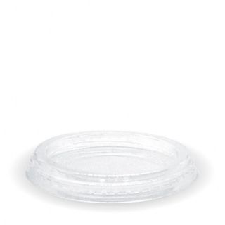 BIOPAK 60 - 280ML Flat LID ( NO HOLE ) - PLA Clear - 1000 - ( C-76F ) - CTN