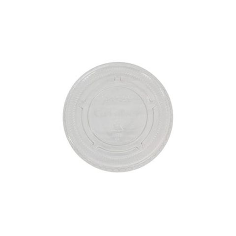 CAPRI PET LID TO SUIT ROUND NATURAL FIBRE PORTION CUP 1oz & 2oz ( C-PP0489 ) ( EC-CR030 ) - 2500 CTN